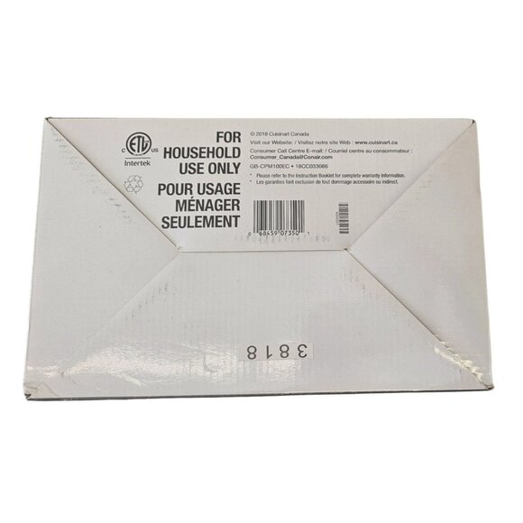 Cuisinart Hot Air Popcorn Maker CPB-300P1 3.5L Quick & Easy Oil-Free BPA-Free - Picture 7 of 10